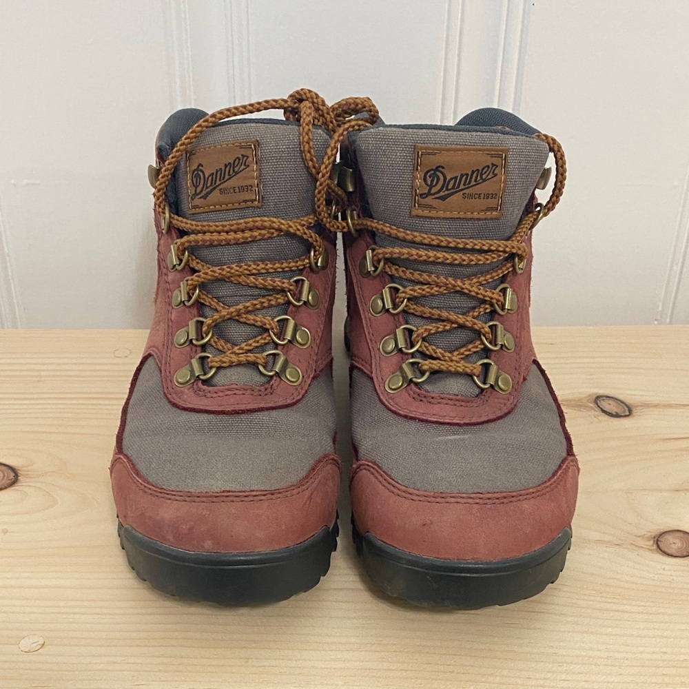 Danner Women’s Red and Tan Hiking Boots - Picture 2 of 10